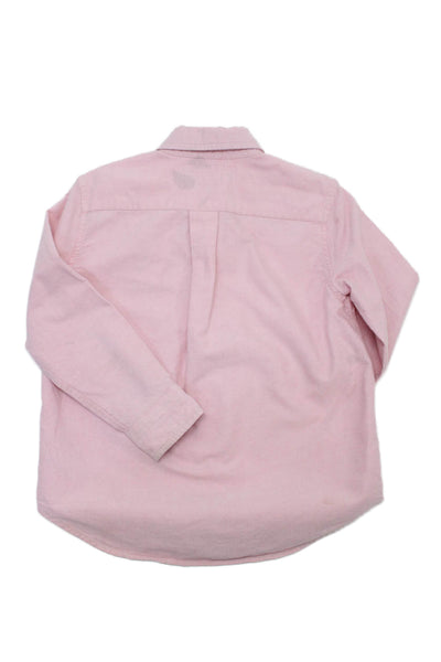 Polo Ralph Lauren Boys Cotton Long Sleeve Button-Down Shirt Pink Size 4T