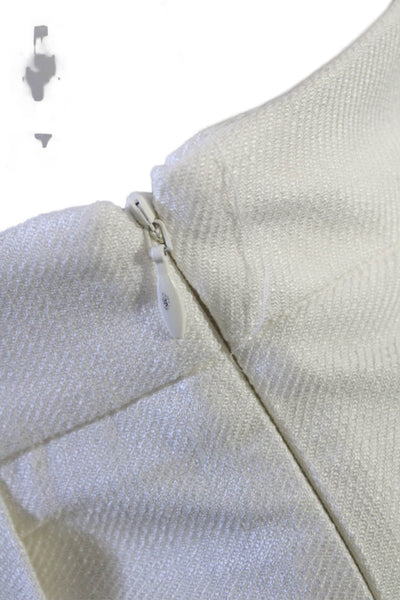 Trina Turk Women Dress Pants White Hook & Eye Size 8