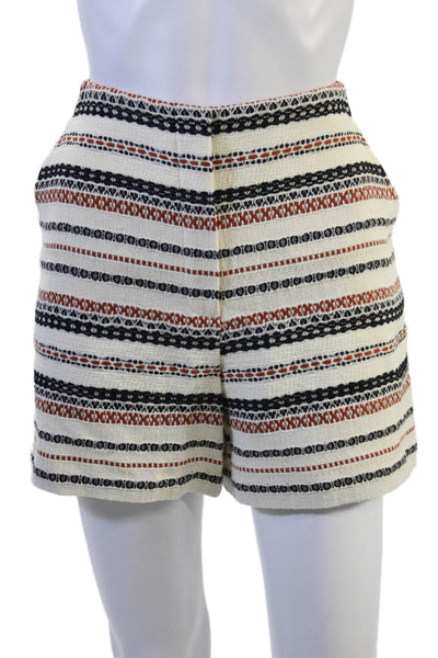 Trina Turk Womens Beige Aztec Striped Shorts Size 6
