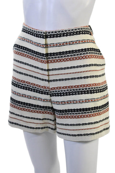 Trina Turk Womens Beige Aztec Striped Shorts Size 6