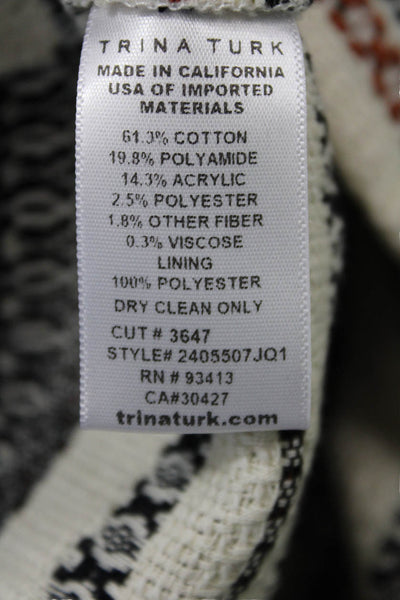 Trina Turk Womens Beige Aztec Striped Shorts Size 6