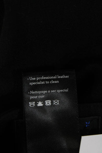 Paige Women Biker Jegging Black Button Rayon Nylon Elastane Size 27