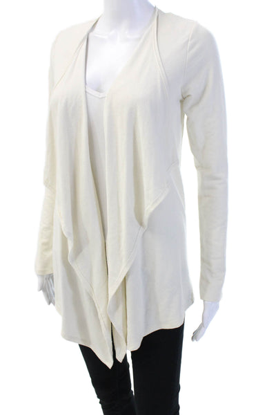 Velvet for Calypso St. Barth Women Petites V-Neck Long Sleeve Top Beige Size S
