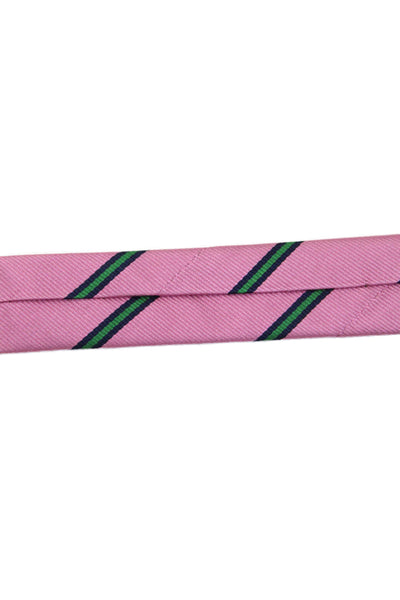 J Crew Mens Silk Lined Striped Printed Classic Tie Pink
