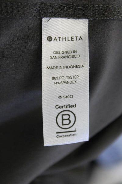 Athleta Womens Paperbag Ankle Pants Dark Gray Size 2