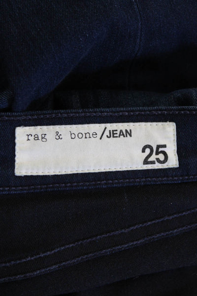 Rag & Bone Womens Dark Blue Skinny Ankle Jeans Size 25