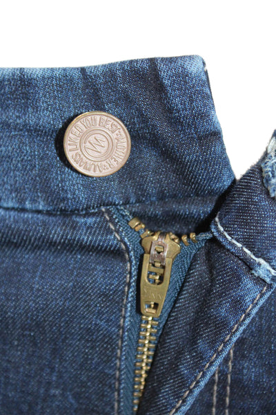 Mother Women Skinny Ankle Dark Blue Jeans Low Rise Size 26