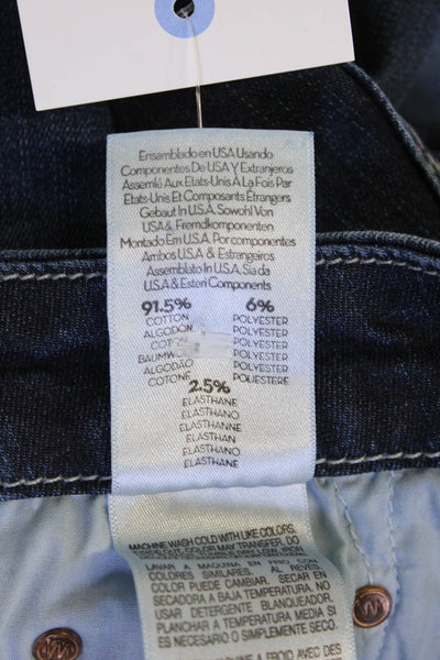 Mother Women Skinny Ankle Dark Blue Jeans Low Rise Size 26