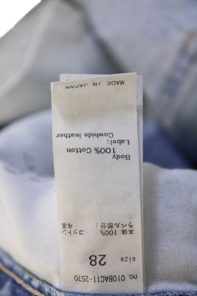 Moussy Women Boyfriend Cropped Light Blue Jeans Size 28