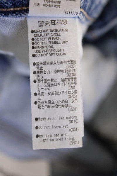 Moussy Women Boyfriend Cropped Light Blue Jeans Size 28