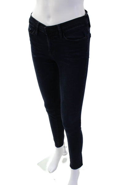 Frame Denim Women Ankle Skinny Jeans Dark Blue Size 26