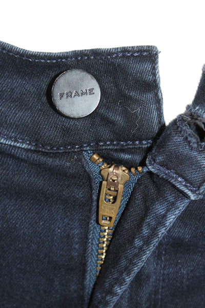 Frame Denim Women Ankle Skinny Jeans Dark Blue Size 26