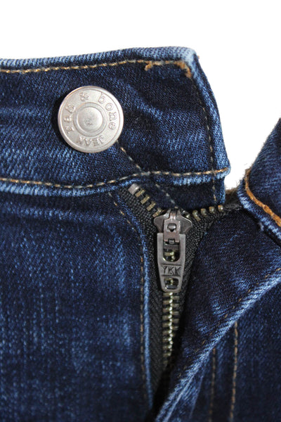 Rag & Bone Women Skinny Ankle Jeans Dark Blue Size 26