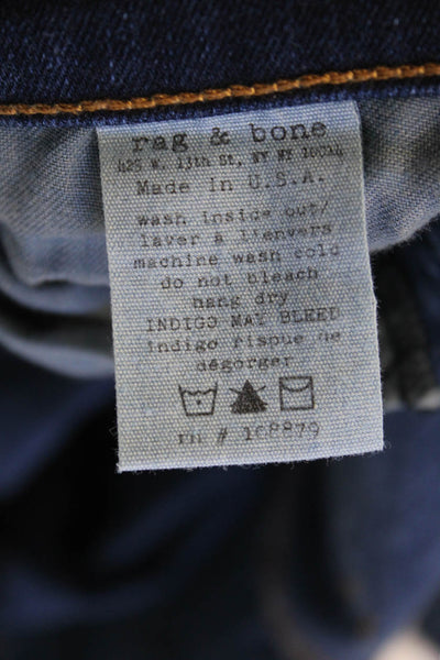 Rag & Bone Women Skinny Ankle Jeans Dark Blue Size 26