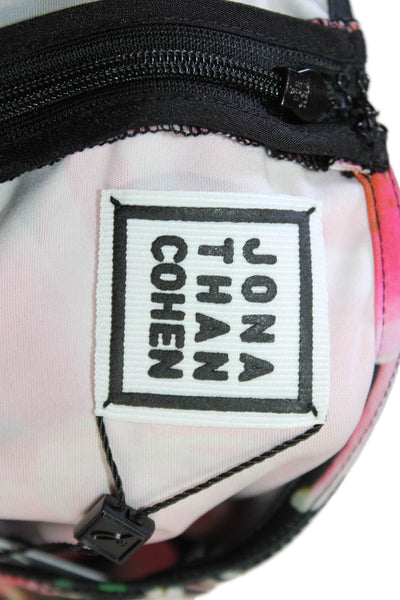 Jonathan Cohen Women Bodycon Floral Crew Neck Long Sleeve Mid-Calf Dress Size XL