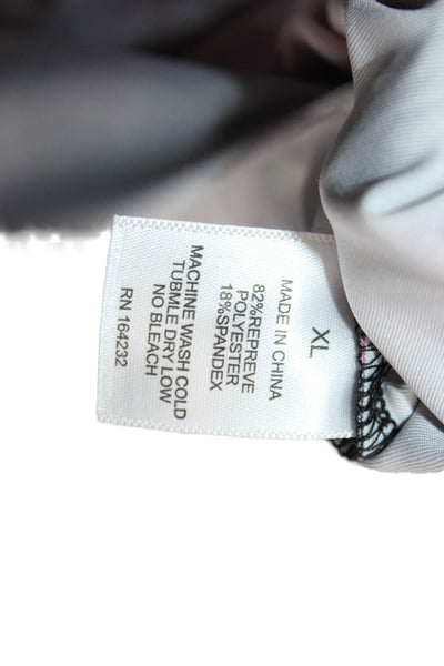 Jonathan Cohen Women Bodycon Floral Crew Neck Long Sleeve Mid-Calf Dress Size XL