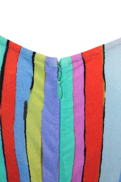 Jonathan Cohen Women Bodycon Dress Longsleeve VNeck Striped Multicolor Size 2XL