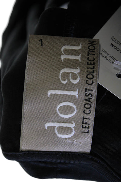 Dolan Womens Black Shift T-Shirt Dress Short Sleeve Knee Length Petite Size L