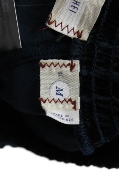 Hei Hei Women Peasant Pants Dark Blue Size M