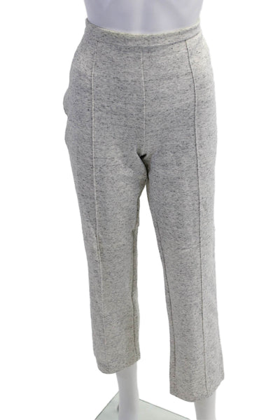 Lysse Women Cropped Dress Pants Gray Size M