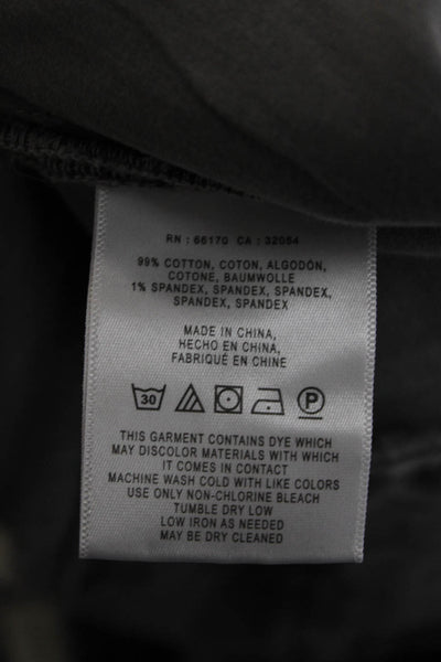 Pilcro & Letterpress Anthropologie Unisex Gray Cropped Chino Pants Size 32
