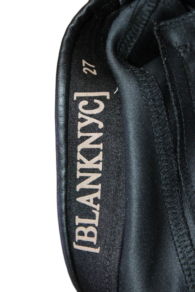 BLANKNYC, Women Black Biker Ankle Jeggings Size 27