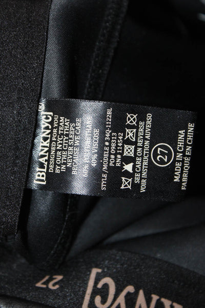 BLANKNYC, Women Black Biker Ankle Jeggings Size 27