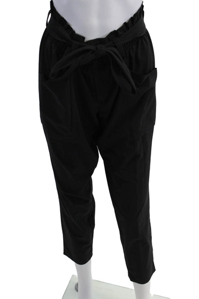 Athleta Women Paperbag Ankle Pants Black Size 6