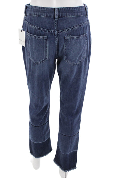 Bella Dahl Women Cropped Straight Dark Blue Jeans Size 25