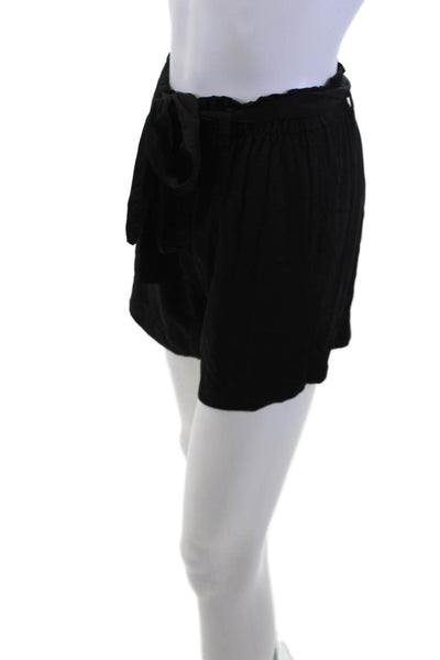 Bella Dahl Unisex Black EcoVero Drawstring Solid Beach Shorts Size XS