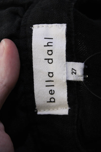 Bella Dahl Unisex Black Linen Bohemian Shorts Size 27