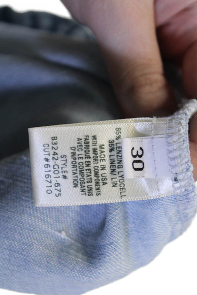 Bella Dahl Women Light Blue Mini Wrap Skirt Size 30