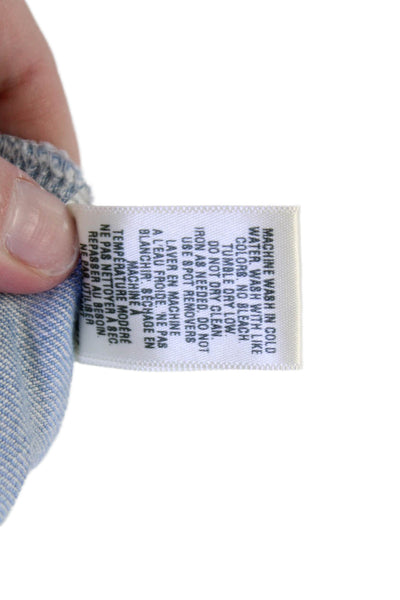 Bella Dahl Women Light Blue Mini Wrap Skirt Size 30