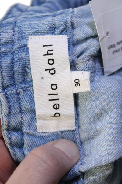 Bella Dahl Women Light Blue Mini Wrap Skirt Size 30