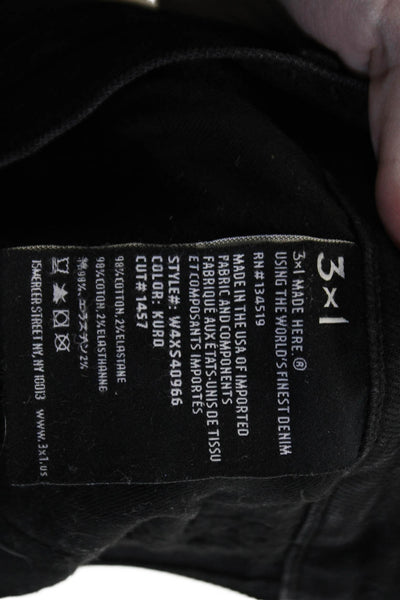 3x1 NYC Women Ankle Skinny Black Jeans Mid Rise Size 25
