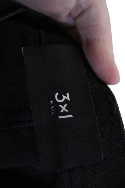 3x1 NYC Women Ankle Skinny Black Jeans Mid Rise Size 25