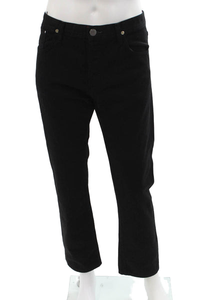Citizens of Humanity Men Straight Cropped Jeans Black Button Fly Size 36
