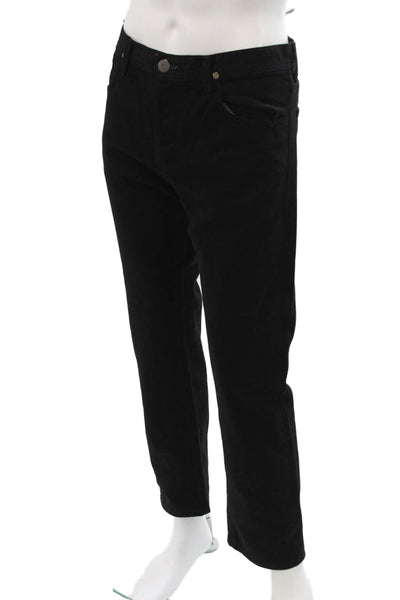 Citizens of Humanity Men Straight Cropped Jeans Black Button Fly Size 36