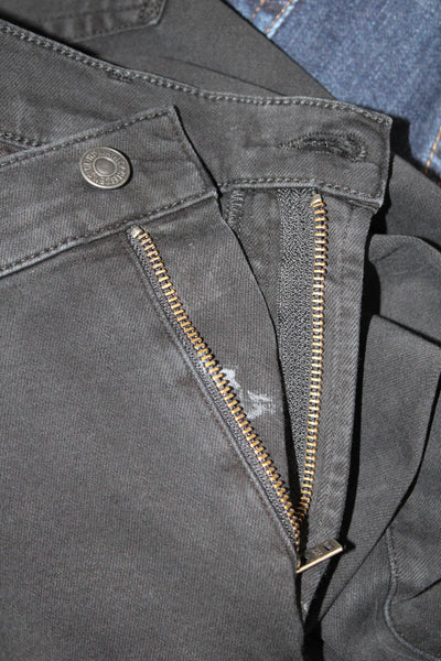 Citizens of Humanity Men Ankle Cropped Black Jeans Button Size 36