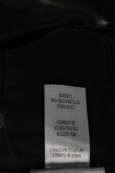 Citizens of Humanity Men Ankle Cropped Black Jeans Button Size 36