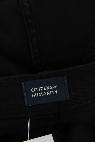 Citizens of Humanity Men Ankle Cropped Black Jeans Button Size 36