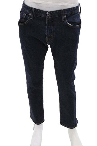AG Men Ankle Cropped Jeans Dark Blue 34in Inseam Size 36