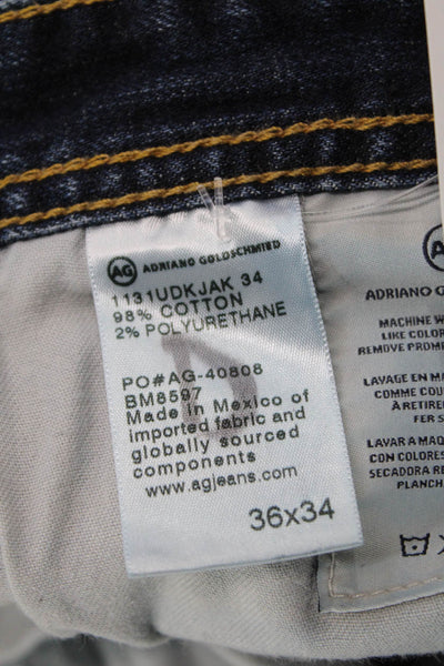 AG Men Ankle Cropped Jeans Dark Blue 34in Inseam Size 36
