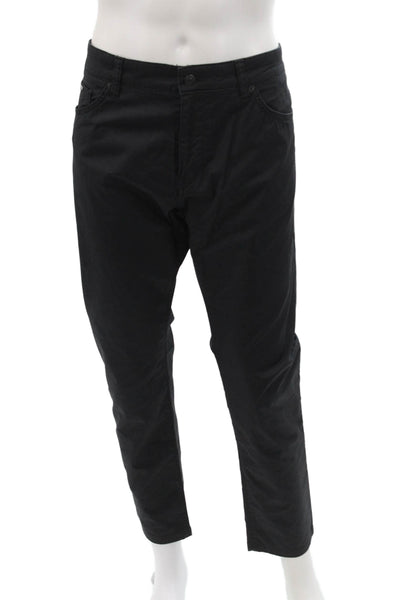 Boss Hugo Boss Men Ankle Cropped Black Pants Size 36