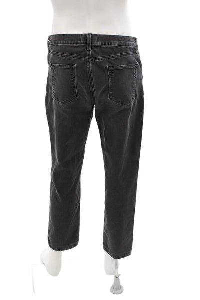 J Brand Mens Skinny Cropped Jeans Dark Gray Button Fly Size 36