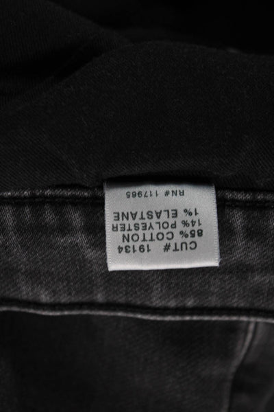 J Brand Mens Skinny Cropped Jeans Dark Gray Button Fly Size 36