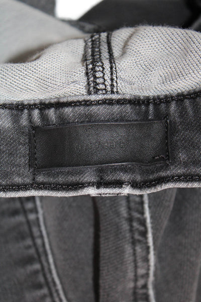 J Brand Mens Skinny Cropped Jeans Dark Gray Button Fly Size 36