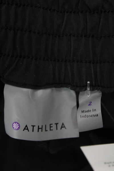 Athleta Unisex Ankle Cargo Jogger Pants Black Size 2