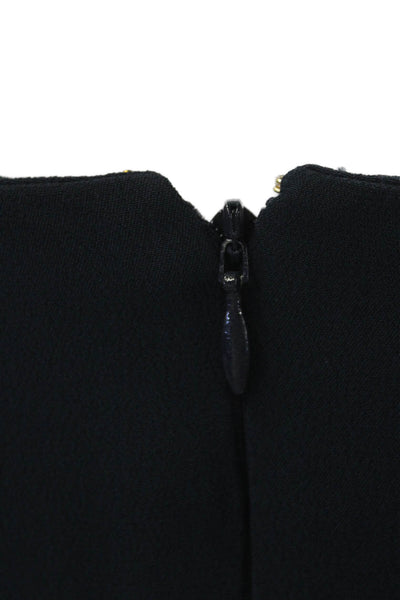 Tommy Hilfiger Women Black Fit & Flare Dress Sleeveless Viscose Mid-Calf Size 6