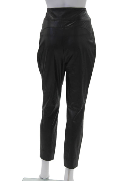 M.M. Lafleur Women Biker Cropped Ankle Pants Black Size 10